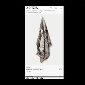 Wilfred Haus Party blanket scarf